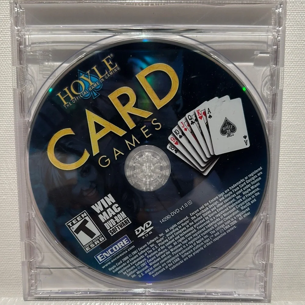 Used Hoyle Win MAC DVD-ROM Card Games Software. Rated T